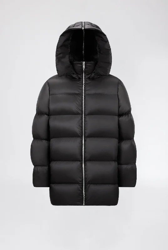 Men's Coats with Adjustable SleevesRick Owens x Moncler Hooded Cyclopic Coat in Black