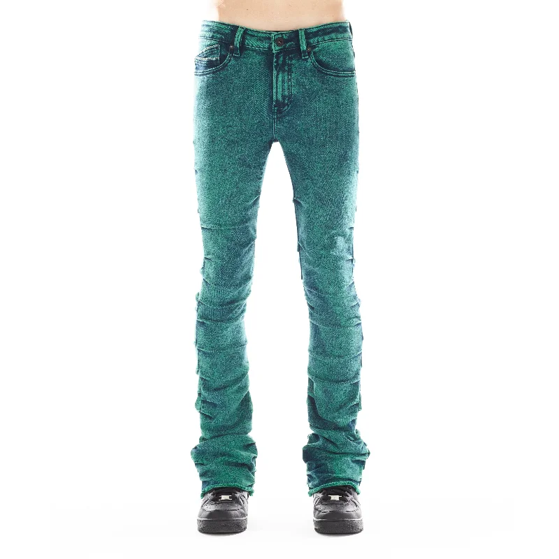 High-Quality Ripped Men's JeansHIPSTER NOMAD BOOT IN EMERALD