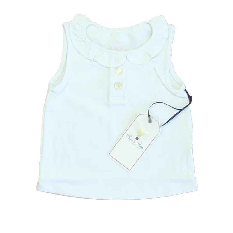 Casual Men's T-ShirtsClassic Prep Girls Bright White Polo Shirt Size: 12-18 Months