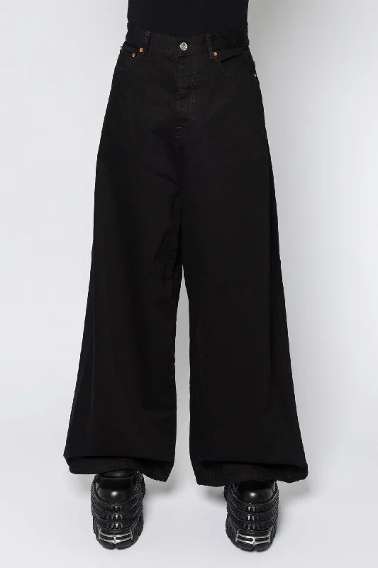 Men's Coats for Winter CampingVetements Big Shape Jeans in Black