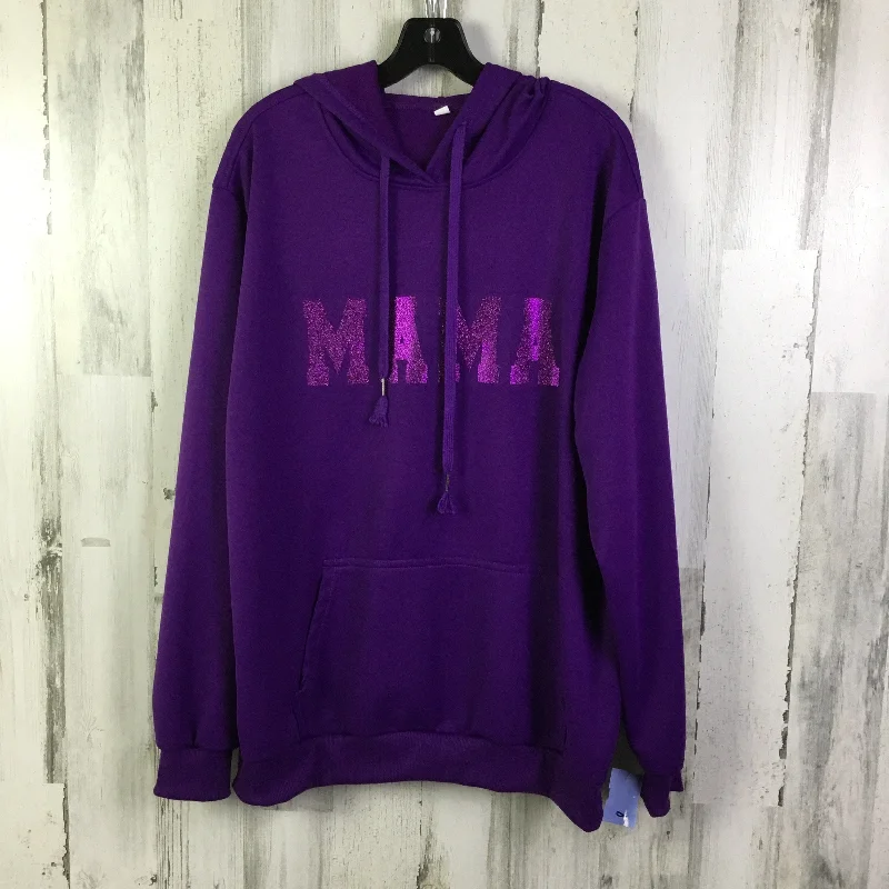 Men's Hoodies with Reflective StripesSweatshirt Hoodie By Clothes Mentor In Purple, Size: Xl Men's Hoodies with Reflective StripesSweatshirt Hoodie By Clothes Mentor In Purple, Size: Xl