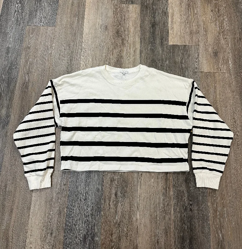 Men's Hoodies with Quilted LiningSweatshirt Crewneck By Z Supply In Striped Pattern, Size: L Men's Hoodies with Quilted LiningSweatshirt Crewneck By Z Supply In Striped Pattern, Size: L