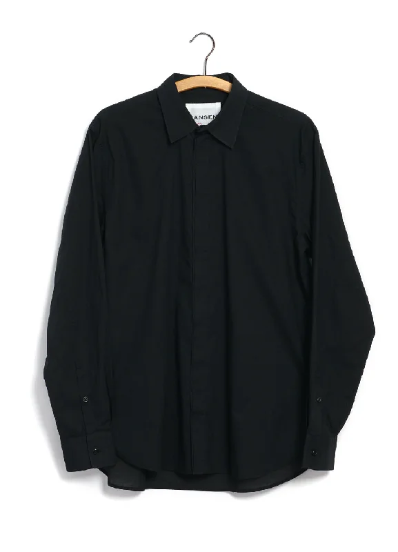 Men's Fishing Shirts for Water SportsMATTHEUS 29-43-2 | Concealed Placket Shirt | Black Men's Fishing Shirts for Water SportsMATTHEUS 29-43-2 | Concealed Placket Shirt | Black
