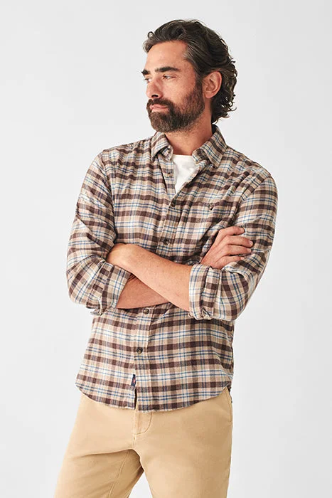 Men's Organic Cotton Shirts for Eco-ConsciousnessFAHERTY MOVEMENT FLANNEL IN RIDGELINE PLAID Men's Organic Cotton Shirts for Eco-ConsciousnessFAHERTY MOVEMENT FLANNEL IN RIDGELINE PLAID