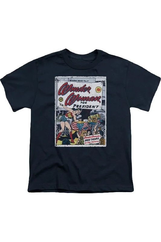 Men's Shirts for HuntingDC Comics Wonder Woman For President Short Sleeve Youth Tee / T-Shirt Men's Shirts for HuntingDC Comics Wonder Woman For President Short Sleeve Youth Tee / T-Shirt
