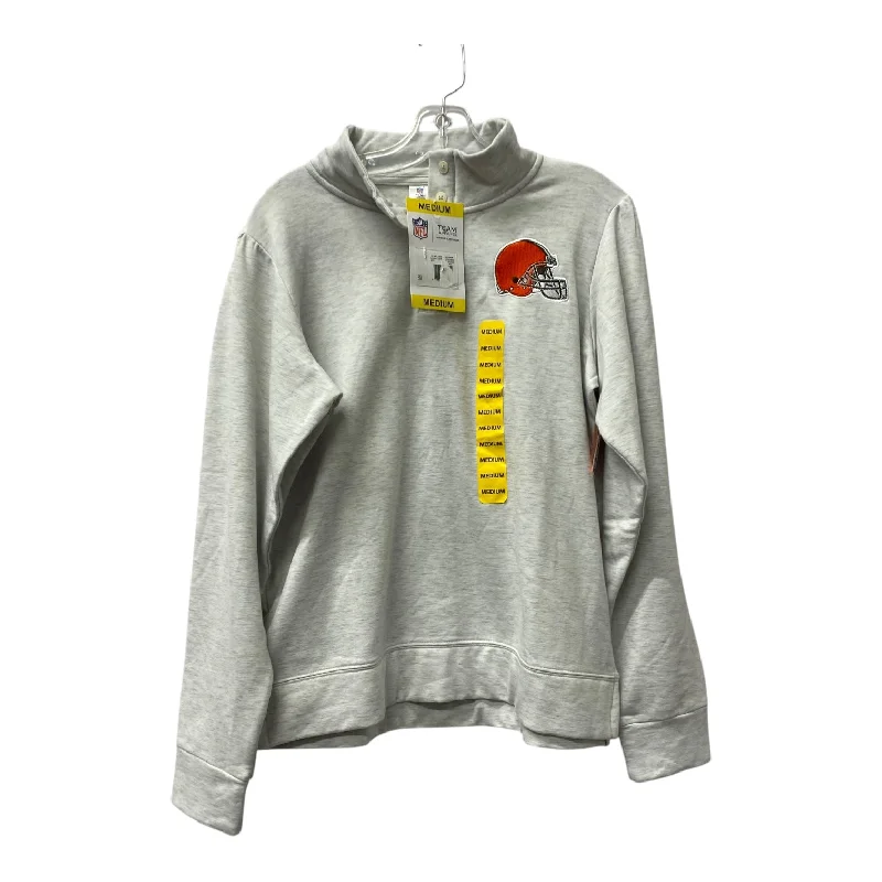 Men's Hoodies with Heavy-Duty ZippersAthletic Sweatshirt Collar By Nfl In Grey, Size:M Men's Hoodies with Heavy-Duty ZippersAthletic Sweatshirt Collar By Nfl In Grey, Size:M