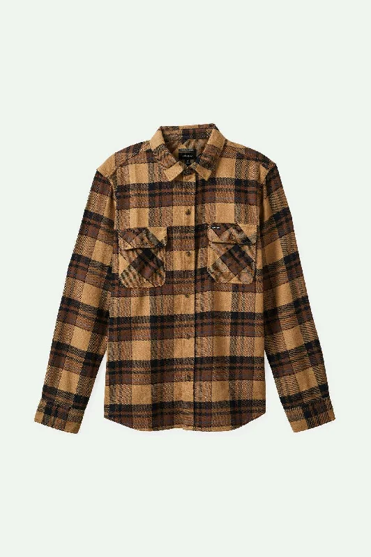 Men's Long-Sleeve Shirts for Year-Round WearBowery L/S Flannel - Tigerʼs Eye/Pinecone Brown/Washed Black Men's Long-Sleeve Shirts for Year-Round WearBowery L/S Flannel - Tigerʼs Eye/Pinecone Brown/Washed Black