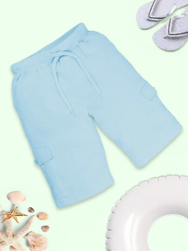 Zippered Men's Secure Cargo ShortsBoys Solid Knee Length Cargo Short