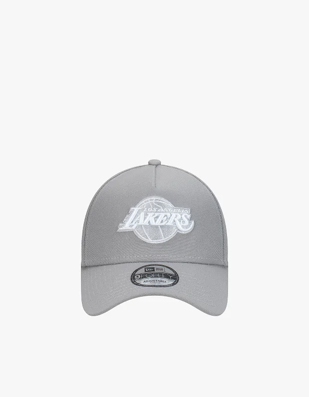 Modern Snapback CapsLos Angeles Lakers 9FORTY A Frame Repreve Cap - Grey/White