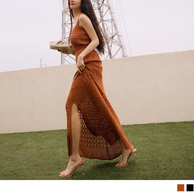 Men's Sweaters with ZippersFASHION ELASTIC WAIST HOLLOW OUT TUNIC MAXI SKIRTS