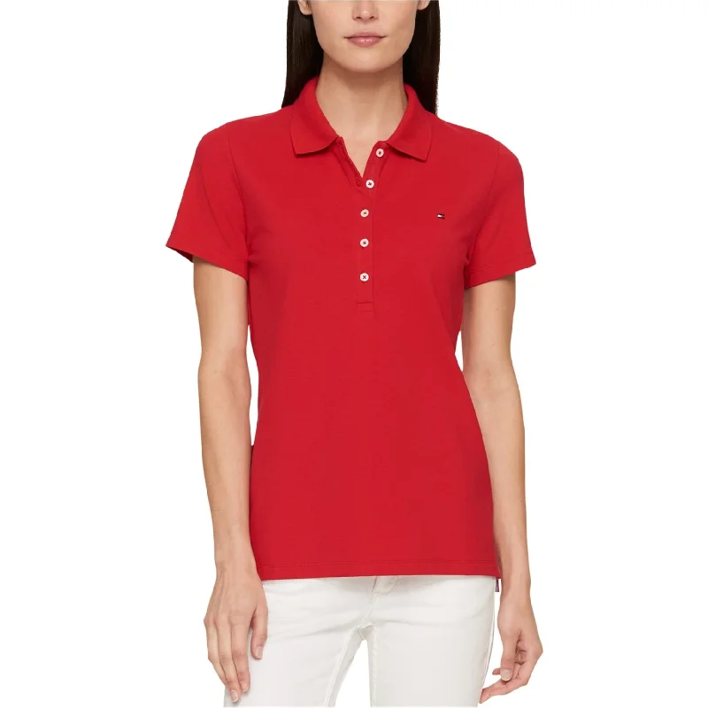 Men's Shirts with Wrinkle-Resistant FabricTommy Hilfiger Womens Heritage Polo Shirt, Red, Large