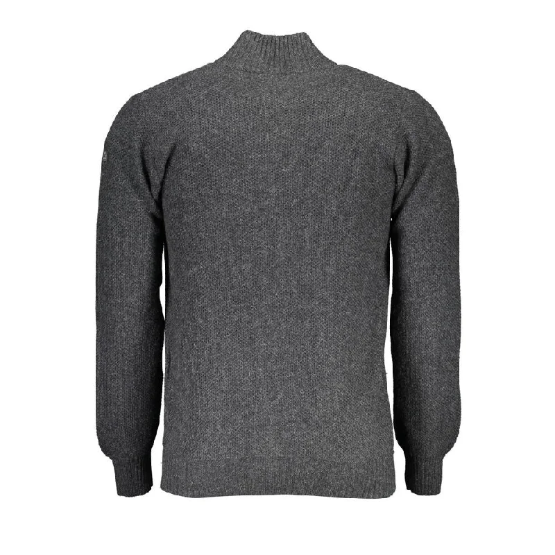 Men's Sweaters with Thumbholes in SleevesNorth Sails Gray Wool Men Men's Cardigan