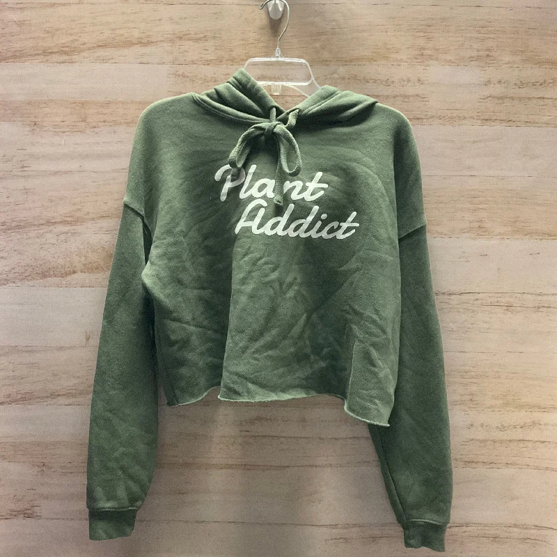 Men's Hoodies with EmbroiderySweatshirt Hoodie By Bella + Canvas In Green, Size: M
