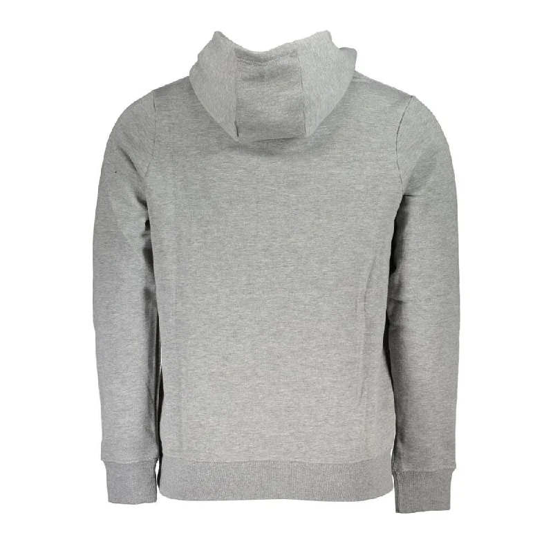 Men's Sweaters with Low-Neck DesignsNorway 1963 Gray Cotton Men's Sweater