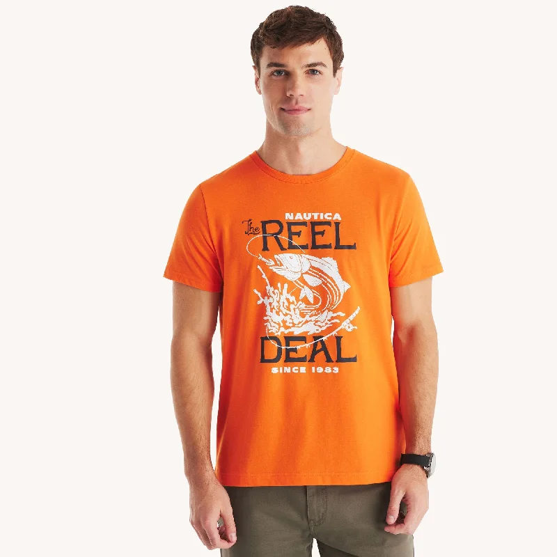 Men's Performance Shirts for SportsNautica Mens Keep It Reel Graphic T-Shirt