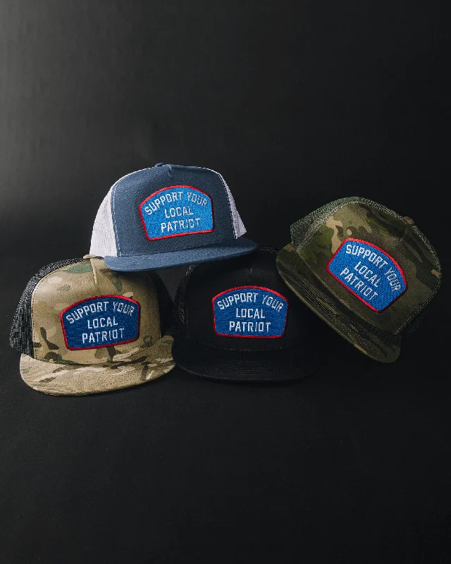 Elegant Top Hats for WeddingsSupport Your Local Patriot Flat Bill Trucker Snapback