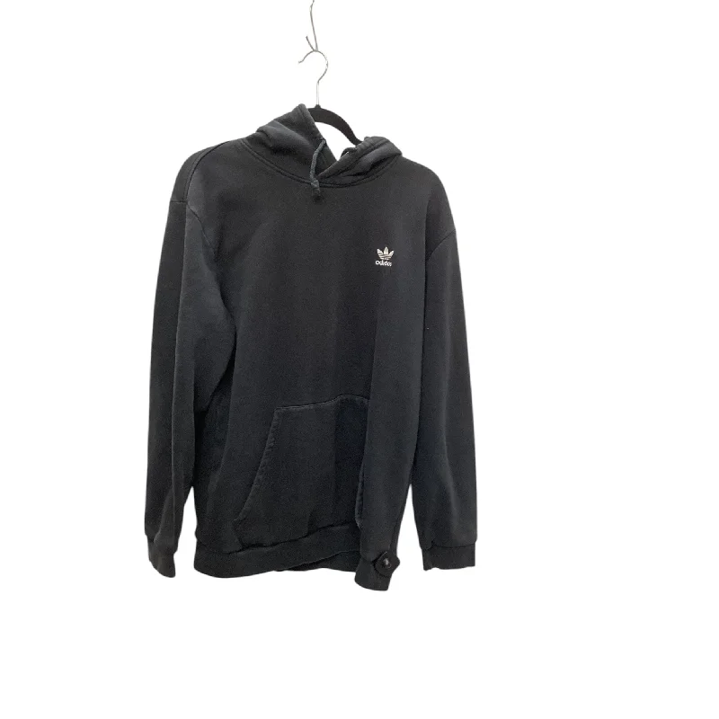 Elevated Men's Lounge HoodiesSweatshirt Hoodie By Adidas In Black, Size: L