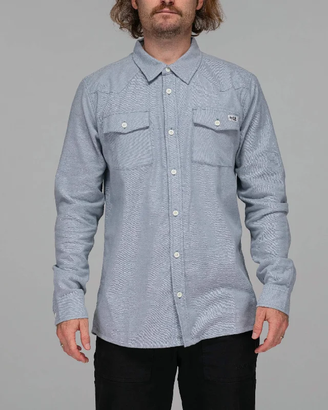 Layered Men's Henley ShirtsRanchero Flannel - Slate