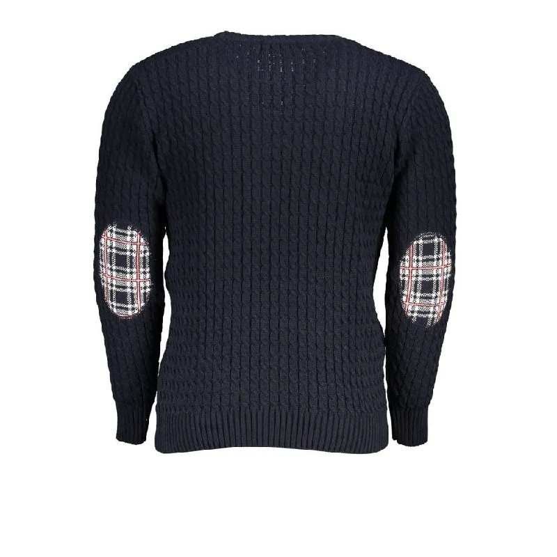 Men's Sweaters for Dressy EventsU.S. Grand Polo Elegant Crew Neck Twisted Blue Men's Sweater Men's Sweaters for Dressy EventsU.S. Grand Polo Elegant Crew Neck Twisted Blue Men's Sweater