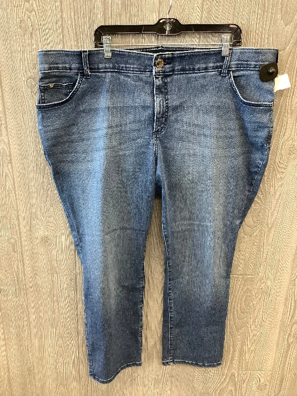 High-Quality Ripped Men's JeansJeans Straight By Lee In Blue Denim, Size: 24w
