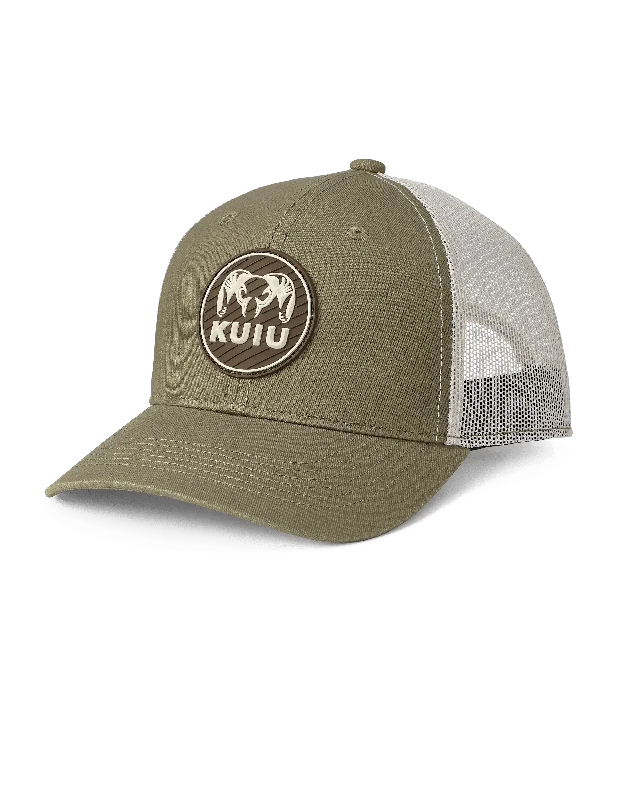 Fashionable Fedora HatsKUIU Circle Patch Hat | Light Olive