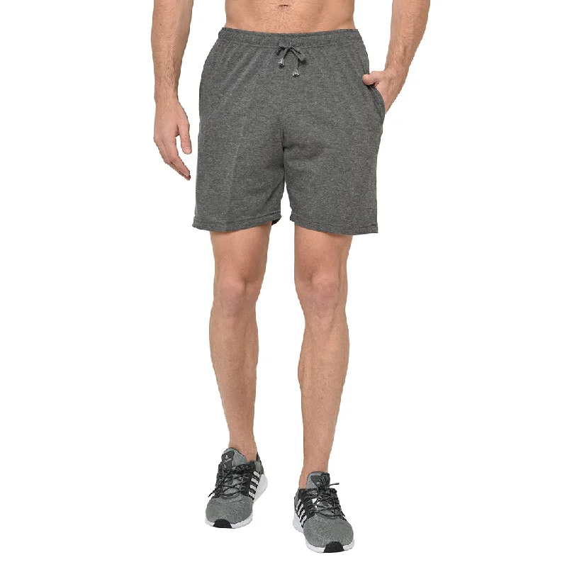 Men's Fashionable Cuffed ShortsMack Jonney Grey Shorts For Men's