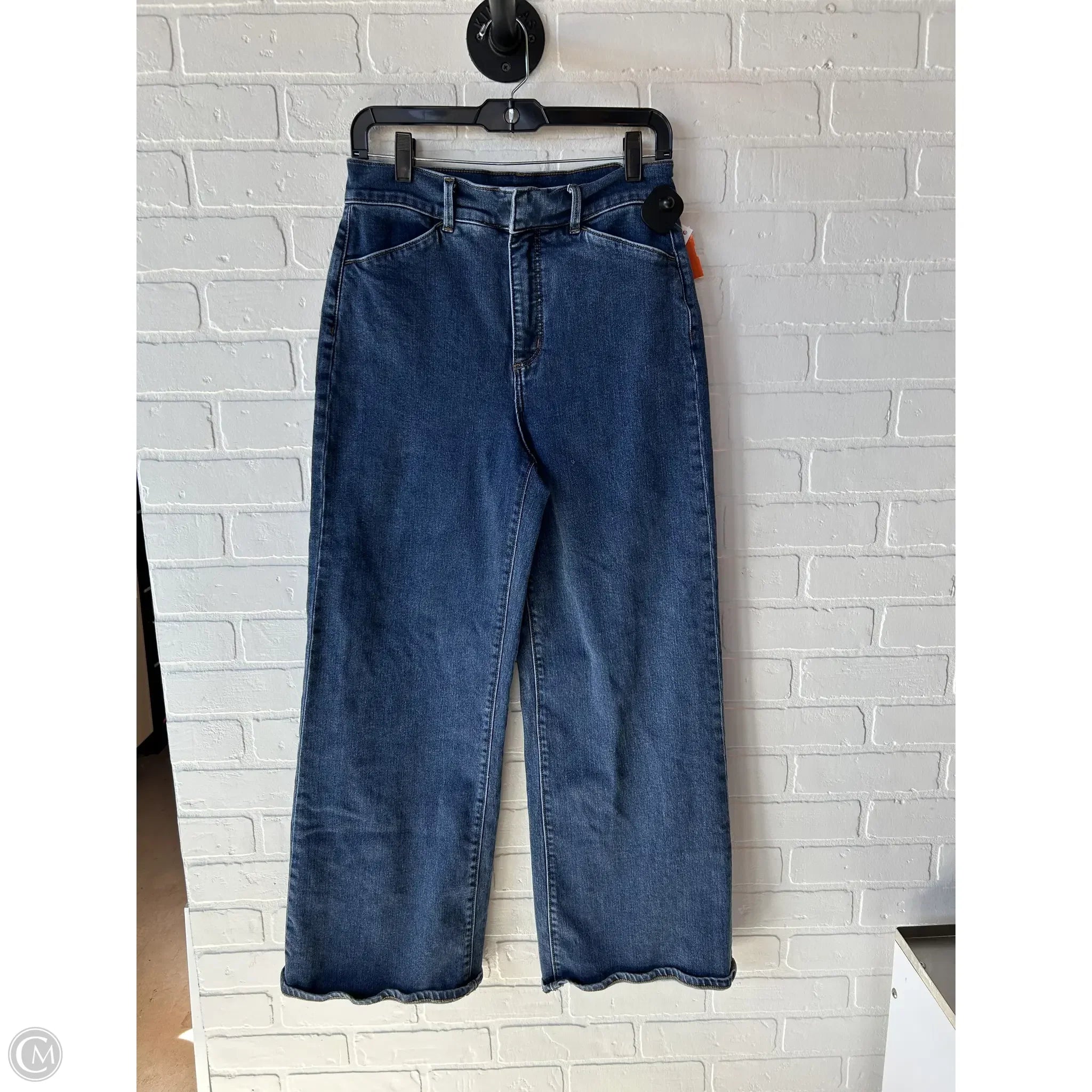 Men's Jeans for a Dressy OccasionJeans Wide Leg By Ann Taylor In Blue Denim, Size: 4 Men's Jeans for a Dressy OccasionJeans Wide Leg By Ann Taylor In Blue Denim, Size: 4