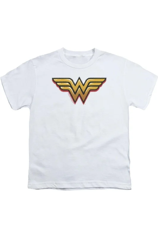 Men's Shirts with Bow TiesDC Comics Wonder Woman Airbrush Ww Short Sleeve Youth Tee / T-Shirt Men's Shirts with Bow TiesDC Comics Wonder Woman Airbrush Ww Short Sleeve Youth Tee / T-Shirt
