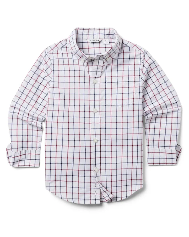 Men's Designer Dress Shirts for High-End FashionJanie and Jack The Tattersall Poplin Shirt Men's Designer Dress Shirts for High-End FashionJanie and Jack The Tattersall Poplin Shirt