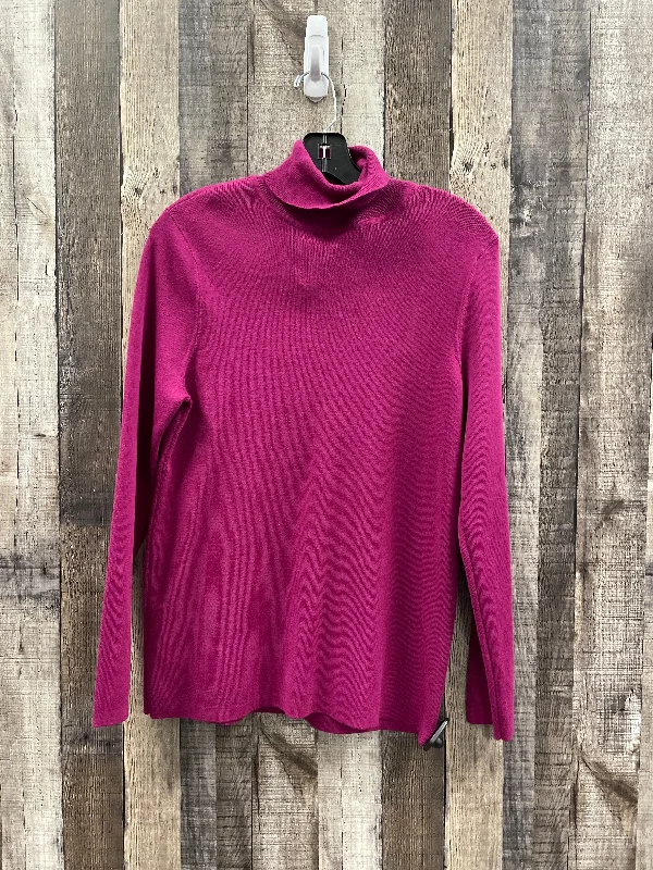 Men's Hoodies for Cold WeatherSweatshirt Collar By Chicos In Purple, Size: L