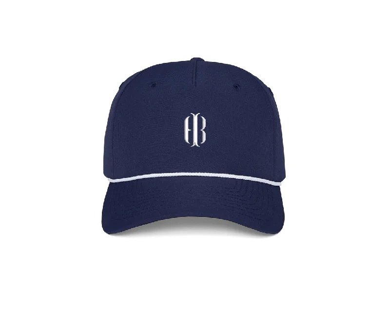 Cheap Winter HatsThe Performance Rope Hat: Navy with White HB Icon