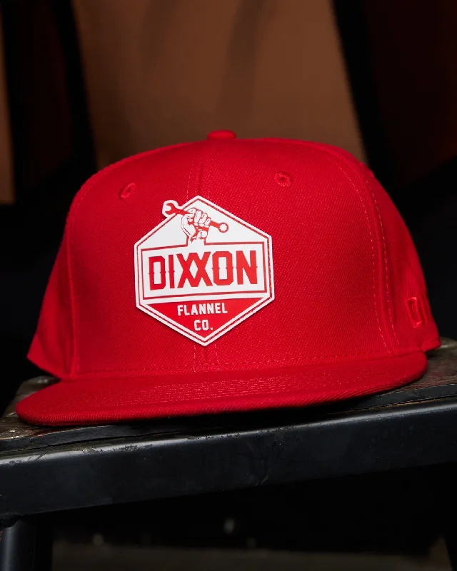 Quilted Beanies for Cold WeatherWorking Class TPU Snapback - Red & White