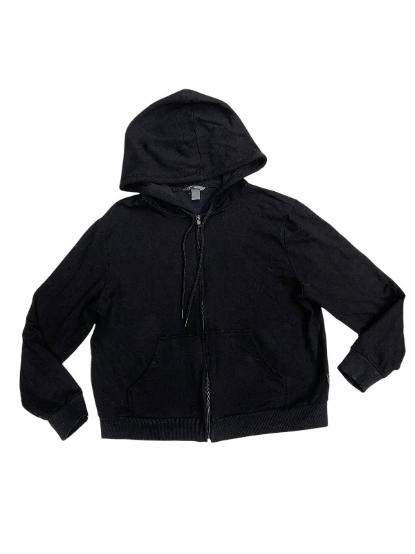 Men's Hoodies with Modern CutsSweatshirt Hoodie By Eddie Bauer In Black, Size: L