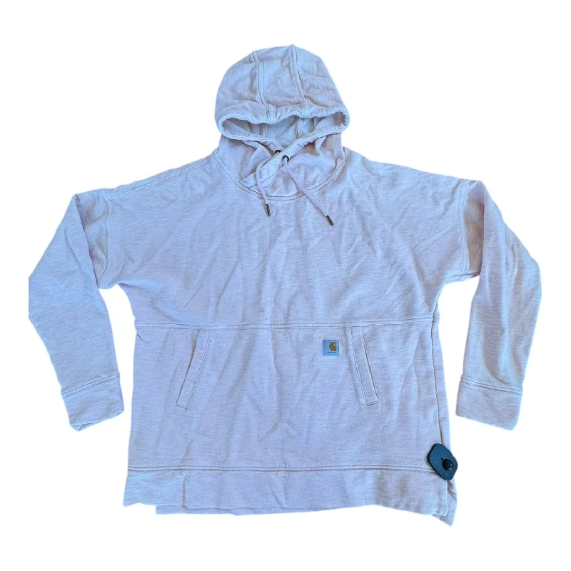 Men's Hoodies with Pass-Through PocketsAthletic Sweatshirt Hoodie By Carhartt In Pink, Size:L Men's Hoodies with Pass-Through PocketsAthletic Sweatshirt Hoodie By Carhartt In Pink, Size:L