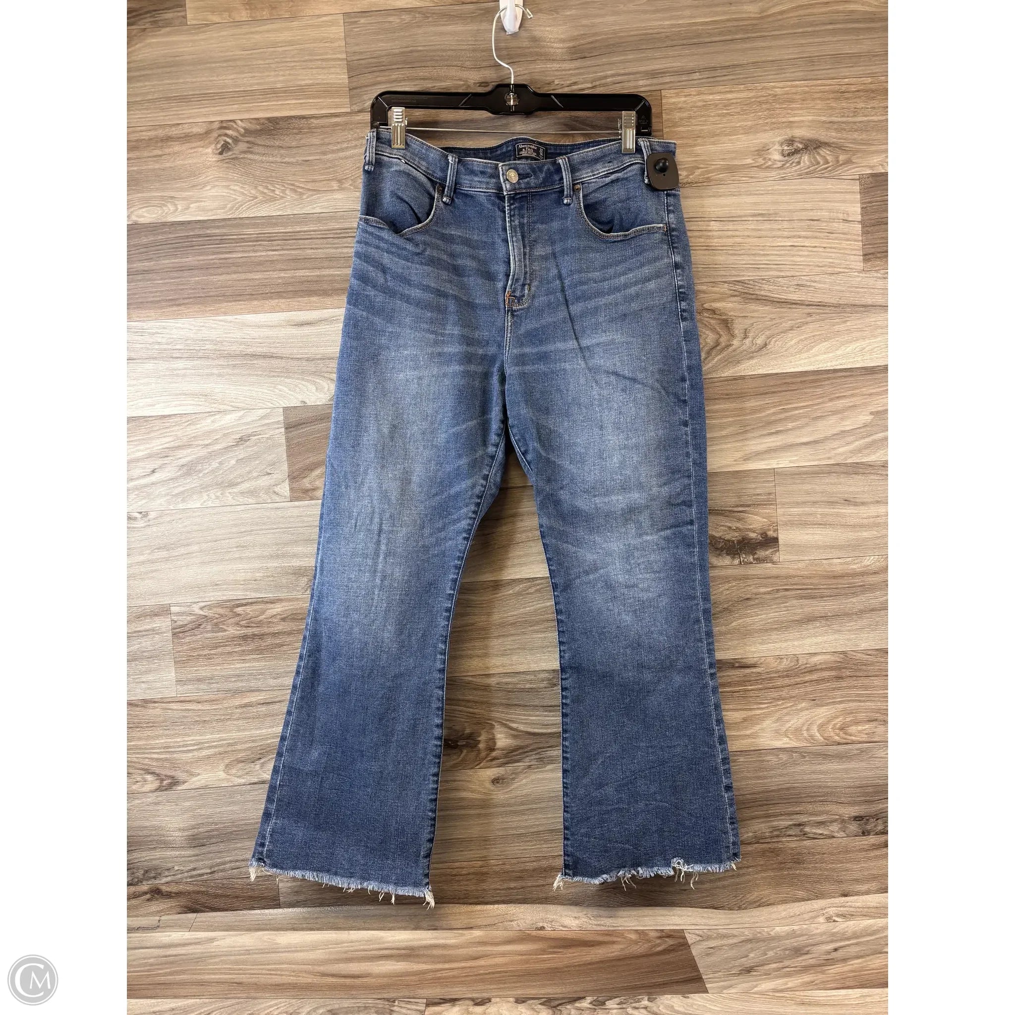 Men's Straight-Leg JeansJeans Flared By Abercrombie And Fitch In Blue Denim, Size: 14