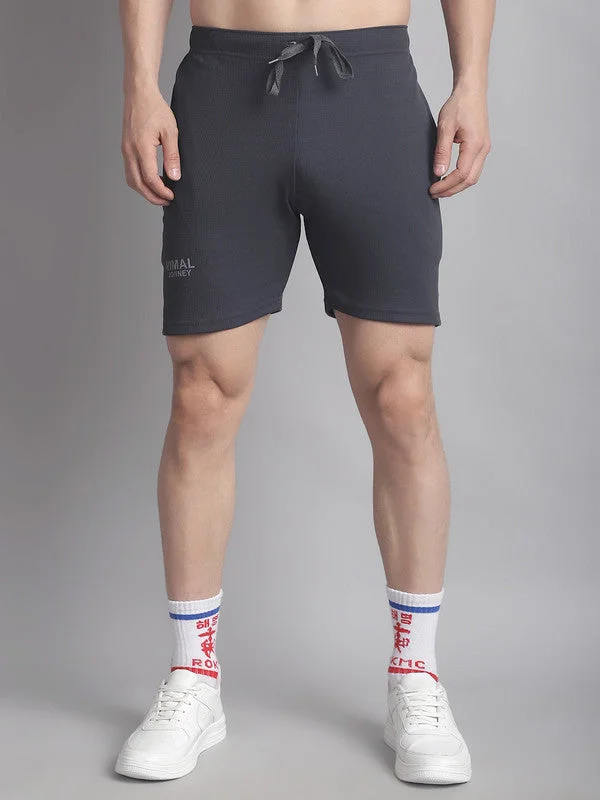 Men's Flexible Workout ShortsMack Jonney Solid Grey Regular Fit Polyster Lycra Shorts For Men Men's Flexible Workout ShortsMack Jonney Solid Grey Regular Fit Polyster Lycra Shorts For Men