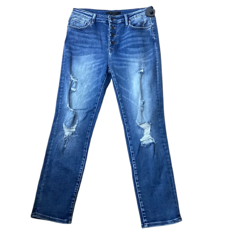 Mid-Waisted Men's JeansJeans Designer By Risen In Blue Denim, Size: 12
