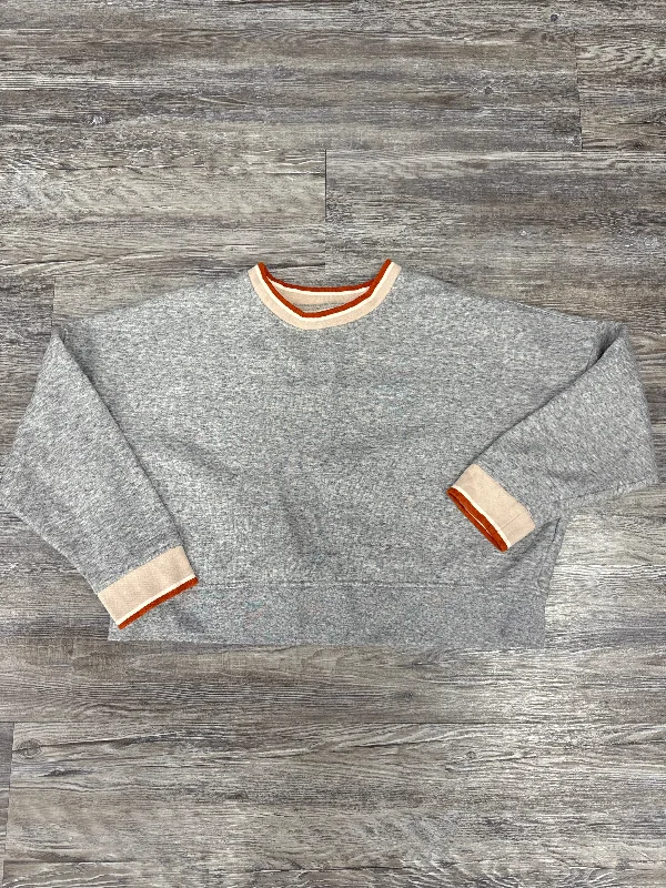 Practical Men's Water-Resistant HoodiesSweatshirt Crewneck By Madewell In Grey, Size: S