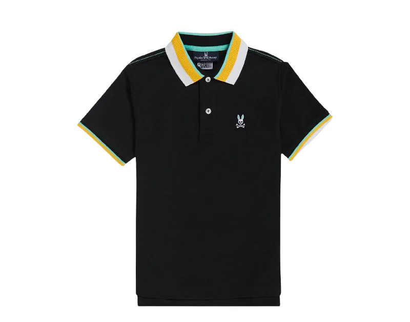 Men's Shirts with Adjustable HemlinesPsycho Bunny Oliver Neon Tipped Polo Black Kids' Shirt B0K102S1PC-BLK Men's Shirts with Adjustable HemlinesPsycho Bunny Oliver Neon Tipped Polo Black Kids' Shirt B0K102S1PC-BLK