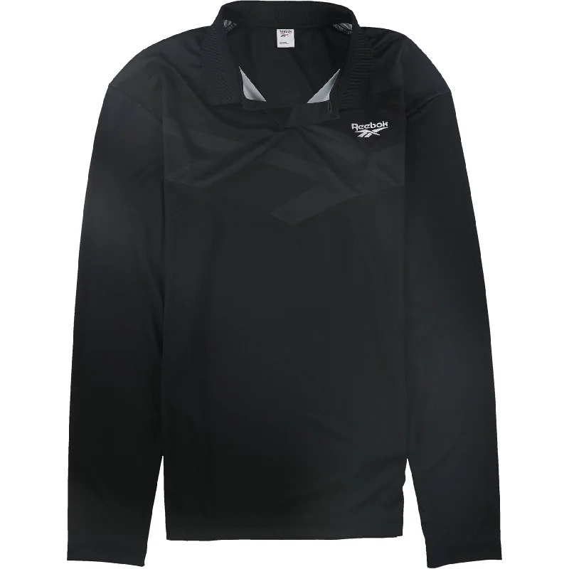 Men's Sleeveless TopsReebok Mens Classics Soccer Rugby Polo Shirt, Black, X-Small