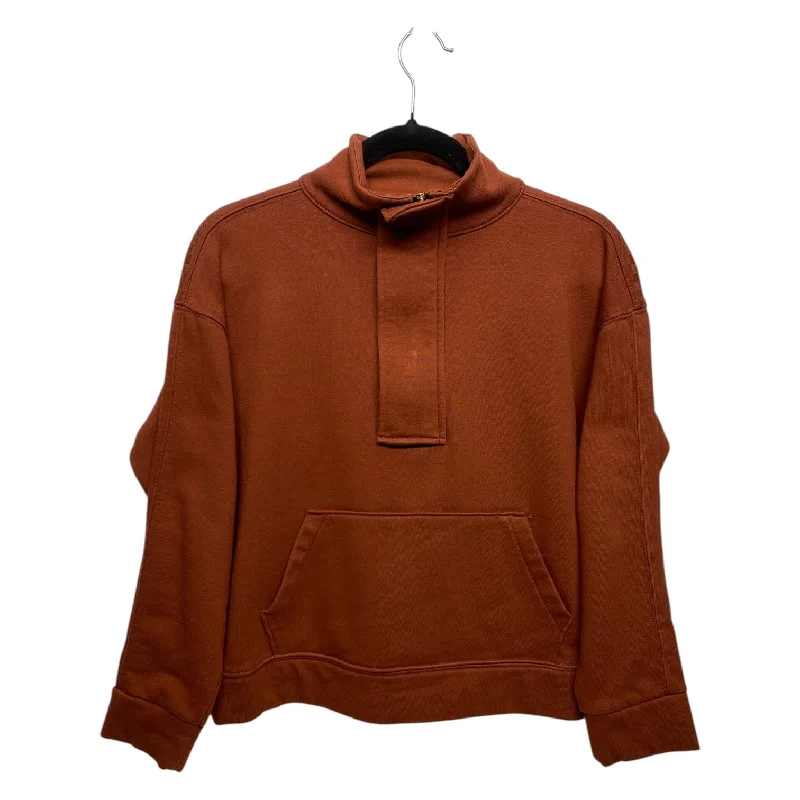 Men's Hoodies with Ribbed HemsSweatshirt Collar By A New Day In Brown, Size: S