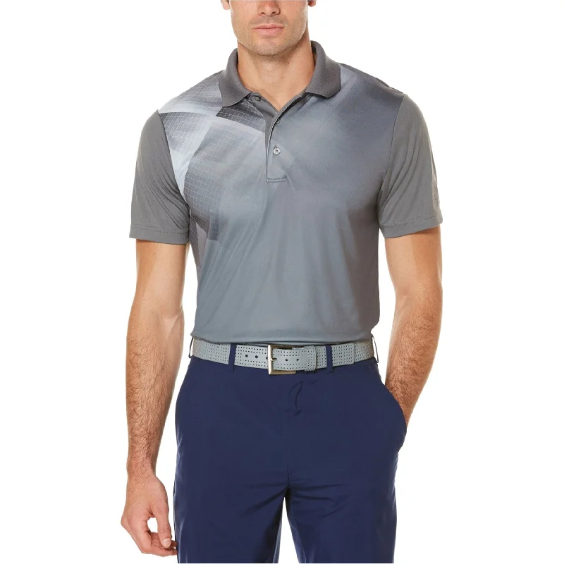 Men's Shirts with Striped PatternsPGA Tour Mens Argyle Silk Rugby Polo Shirt, Grey, Small Men's Shirts with Striped PatternsPGA Tour Mens Argyle Silk Rugby Polo Shirt, Grey, Small