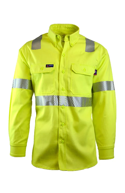 Men's Luxury Shirts for High-End FashionFR Uniform Shirt | Hi-Viz Class 2 | 7oz. 100% Cotton Men's Luxury Shirts for High-End FashionFR Uniform Shirt | Hi-Viz Class 2 | 7oz. 100% Cotton