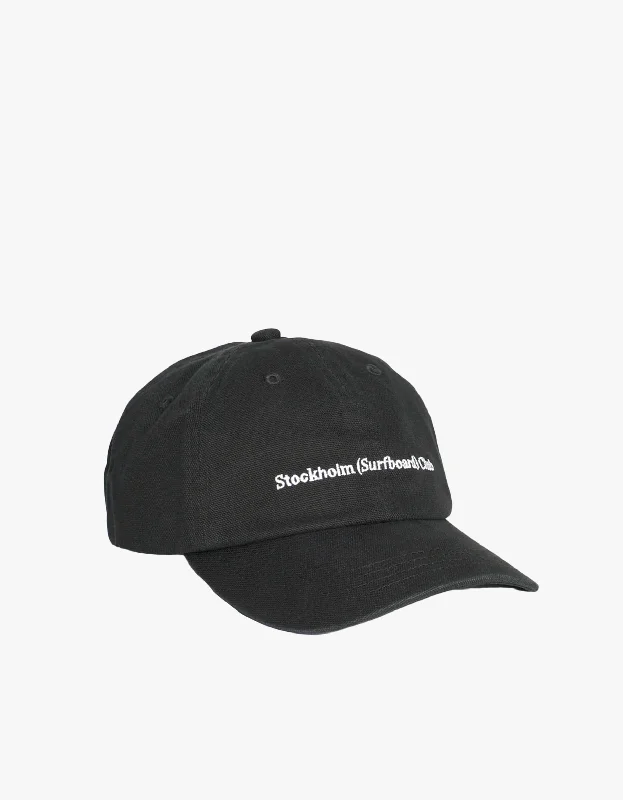 Adjustable Beanie HatsEmbroidered Logo Cap - Black