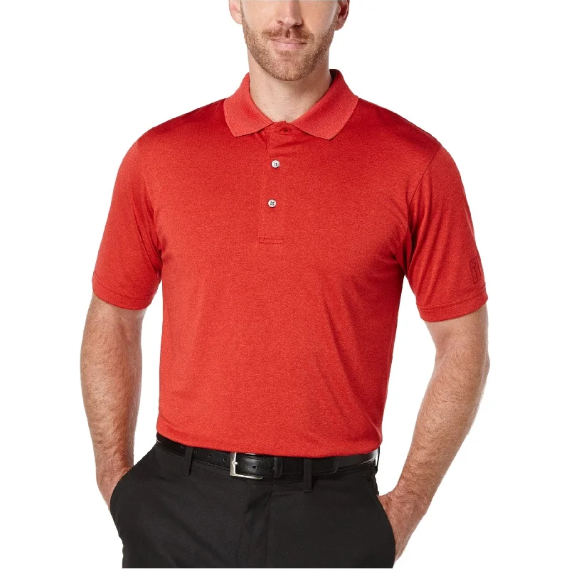 Lightweight Men's Linen ShirtsPga Tour Mens Heathered Rugby Polo Shirt