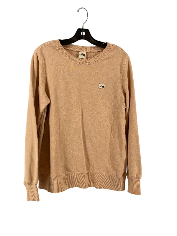 Men's Hoodies with DrawstringsSweatshirt Crewneck By The North Face In Peach, Size: M Men's Hoodies with DrawstringsSweatshirt Crewneck By The North Face In Peach, Size: M