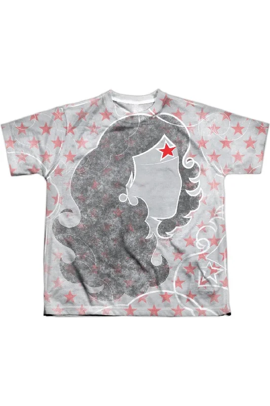 Men's Shirts with Appliqué DetailsDC Comics Wonder Woman Inline Short Sleeve Youth Poly Crew Tee / T-Shirt Men's Shirts with Appliqué DetailsDC Comics Wonder Woman Inline Short Sleeve Youth Poly Crew Tee / T-Shirt