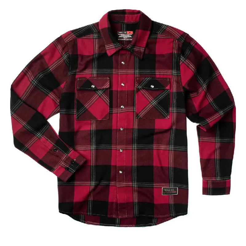 Men's Essential Dress Shirts for Everyday WearGridlock Flannel - Flame