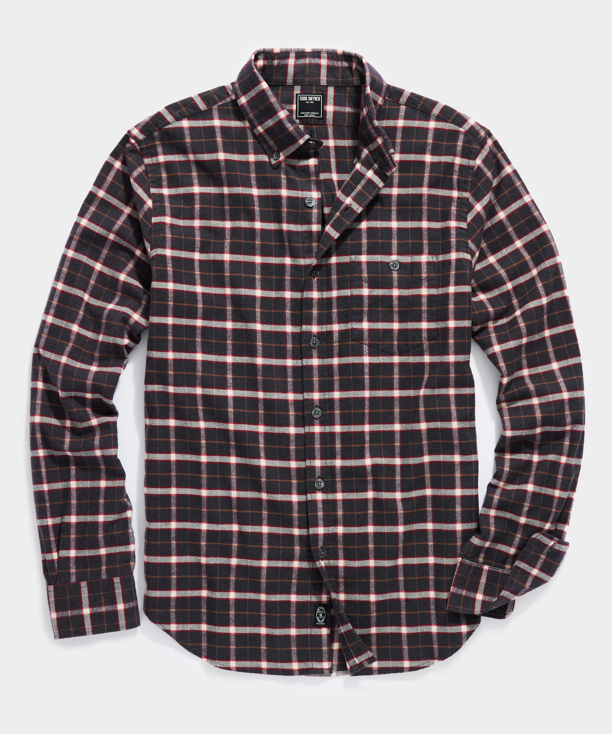 Men's Muscle Fit T-Shirts for a Body-Hugging FitTODD SNYDER CHARCOAL PLAID FLANNEL BUTTON-DOWN Men's Muscle Fit T-Shirts for a Body-Hugging FitTODD SNYDER CHARCOAL PLAID FLANNEL BUTTON-DOWN