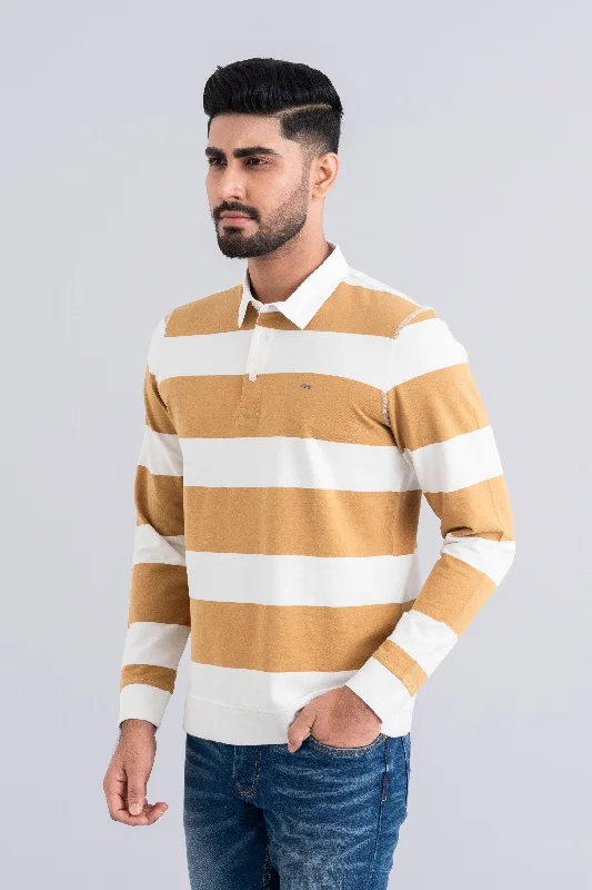 Men's Shirts with Full PlacketsRelaxed Fit Textured Weave Polo Shirt